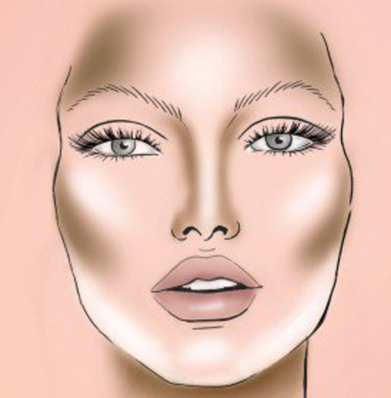 Как сделать лицо уже с помощью макияжа